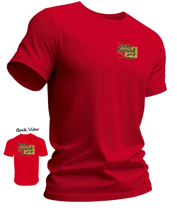 Local Paddler Surf Hawaiian Traditions T-Shirt Red