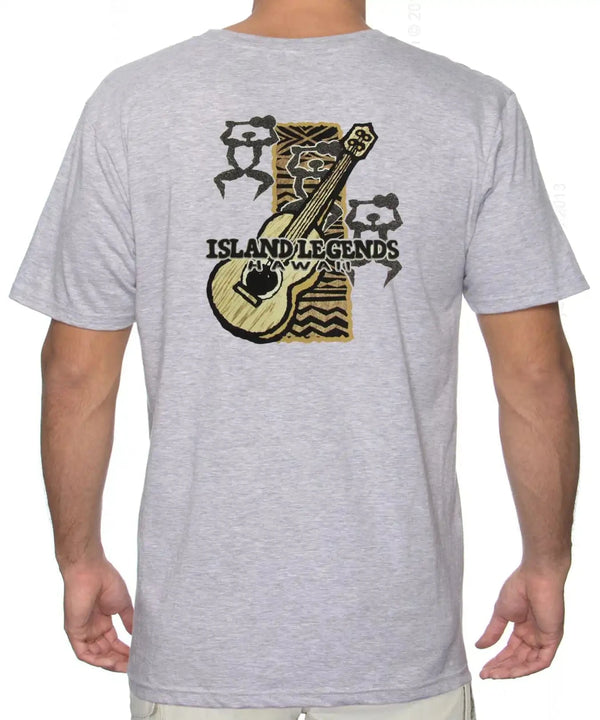 Ukulele Warriors Hawaiian T-Shirt Ash