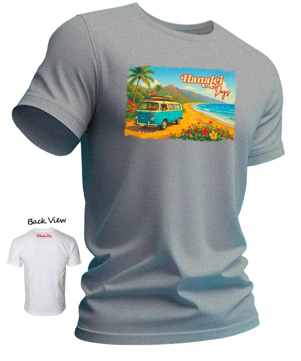 Hanalei Days Hawaiian T-Shirt Ash