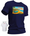 Hanalei Days Hawaiian T-Shirt Navy