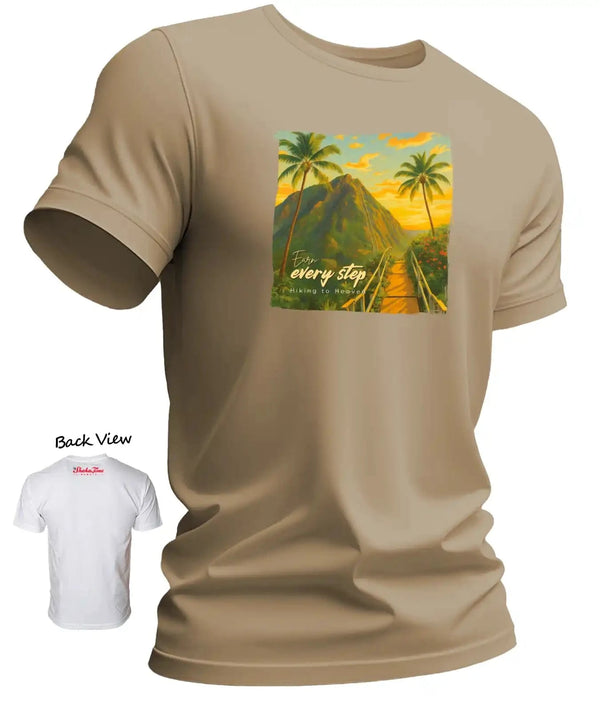 Hike to Heaven Hawaiian T-Shirt Sand