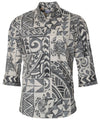 3/4 Sleeves Hawaiian Shirt Tribal Honu