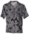 Camp Women's Hawaiian Shirt Hibiscus Twilight Black