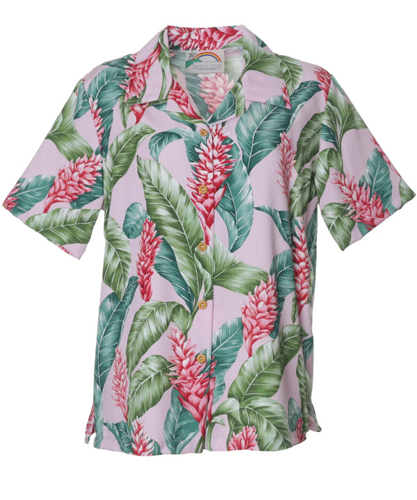 Camp Women's Hawaiian Shirt Red Ginger