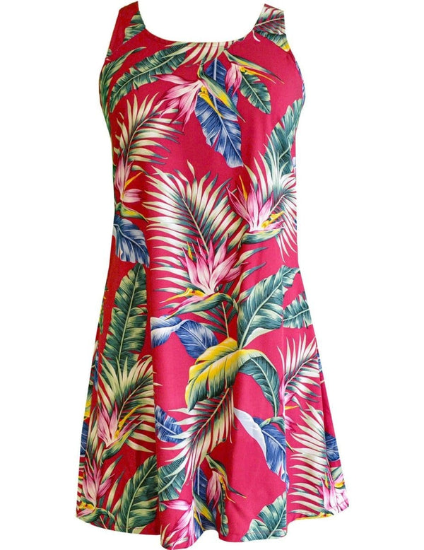 A-Line Back Cutout Dress Birds of Paradise Red