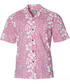 Aloha Island Shirt Hibiscus Leis Pink