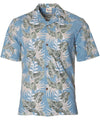Aloha Lei Poly Cotton Shirt Blue