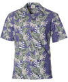 Aloha Lei Poly Cotton Shirt Navy