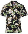 Aloha Orchids Shirt Black