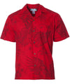 Monstera Men's Cotton Shirt Red