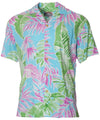 Aloha Shirt Cabana Palms Aqua