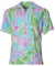 Aloha Shirt Cabana Palms Aqua