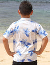 Aloha Shirt for Boys Koala Manoa Blue Pacific Legends