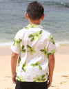 Aloha Shirt for Boys Koala Manoa Green Pacific Legends