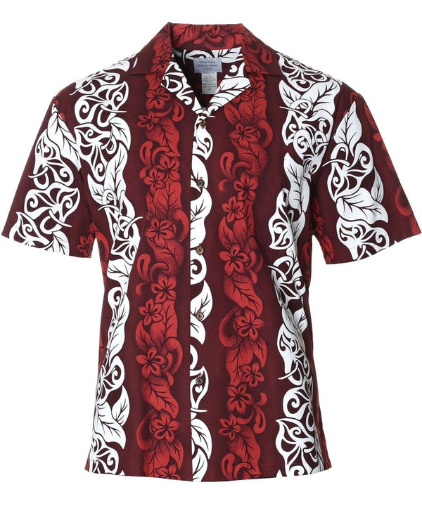 Shirt Pilialoha Anthuriums Red Shaka Time Hawaii