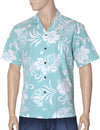 Pago Pago Island Shirt Aqua