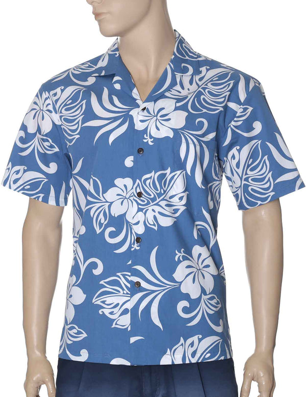 Pago Pago Island Shirt Ocean Blue