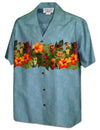 Aloha Shirt Border Design Have-a-Drink Party Blue