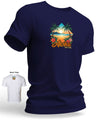 Aloha Vibes Only Hawaiian T-Shirt Navy