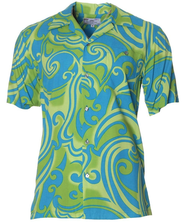 Aloha Waves Shirt Blue