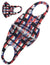 Antibacterial Stretchable Fashion Face Mask Hawaiian Flag Black