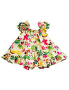Baby Clothes 2 Piece Capri Set Little Hula Girl Beige