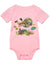 Pink Baby Onesie Fun and Cute Design Pink Diver Baby Girl