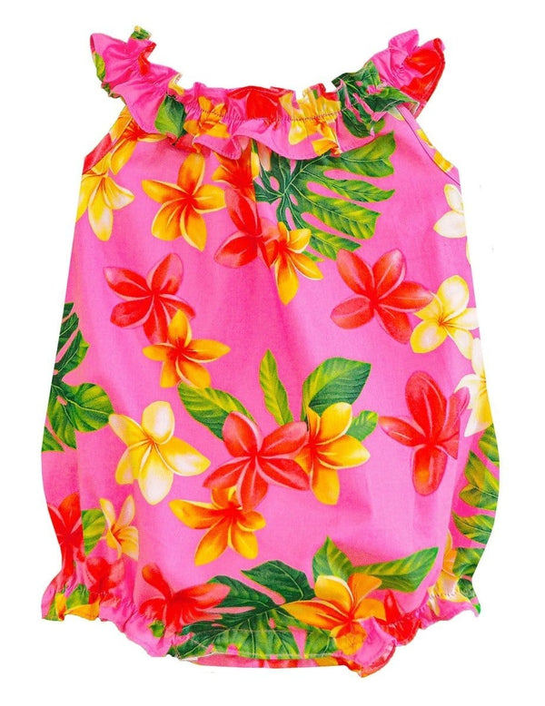 Baby Onesie Newborn Fashion Plumeria Pink RJC
