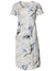Bamboo Paradise A-Line Dress with Cap Sleeves Cream