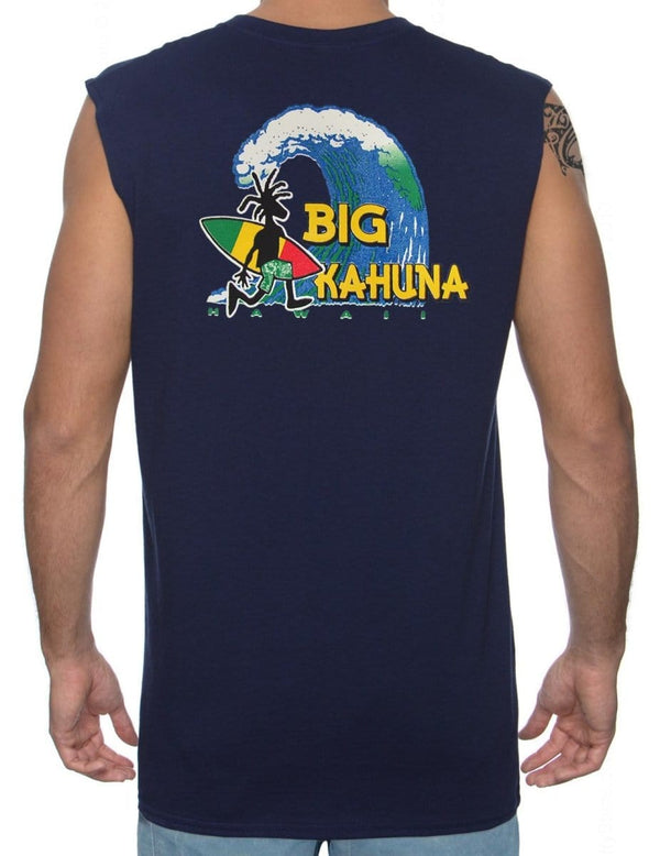 Big Kahuna Wave Muscle Tee Navy