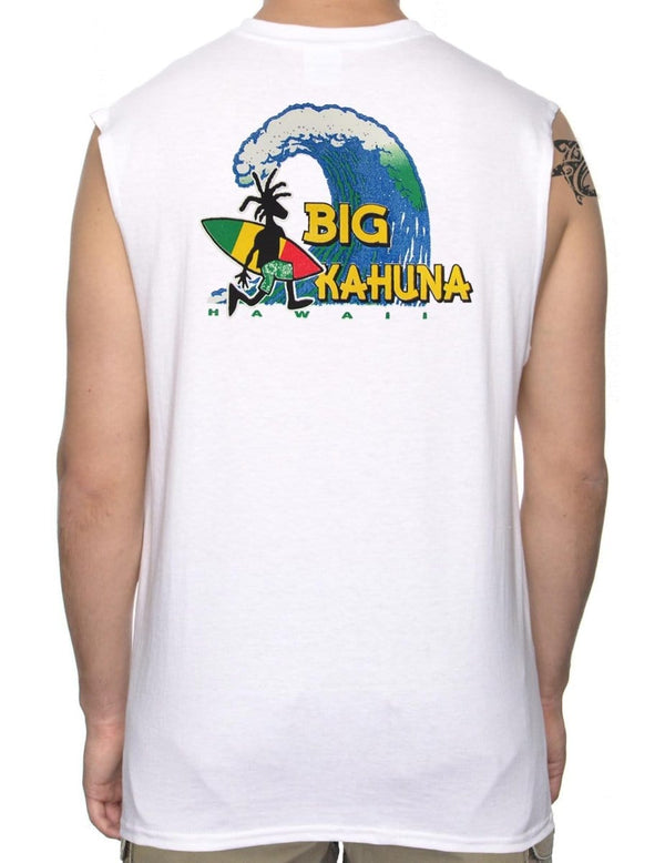 Big Kahuna Wave Muscle Tee White