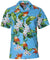 Birds of Paradise Hawaiian Shirt Blue