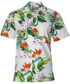Birds of Paradise Hawaiian Shirt White