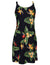 Birds of Paradise Short Hawaiian Dress Black
