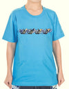 Gecko Surfers Class Children T-Shirt Blue
