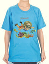 Kid's T-Shirt Girl Diver Sea Life Reef Blue