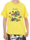 Kid's T-Shirt Girl Diver Sea Life Reef Yellow