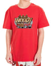 Surfers Woody Car Children T-Shirt Red