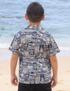 Boys Aloha Shirt Tapa Salty Crew