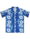 Boys Aloha Shirt Haku Laape Royal KY