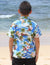 Boy's Aloha Shirt Hookipa Hibiscus Blue Pacific Legends