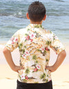 Boy's Aloha Shirt Hookipa Hibiscus Maize Pacific Legends
