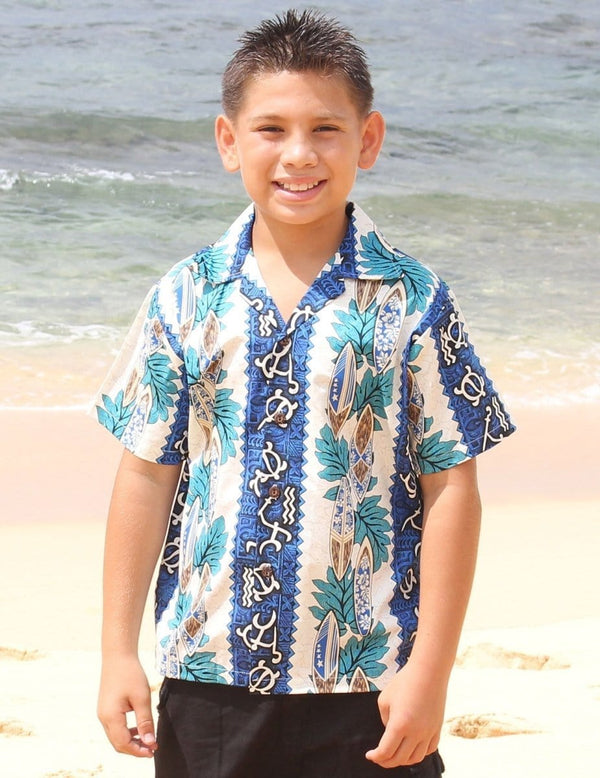 Boys Aloha Shirt Surfing Relic