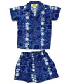 Boy's Cabana Set 2 Piece Honu Palms Navy