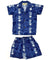 Boy's Cabana Set 2 Piece Honu Palms Navy