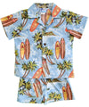 Boys Hawaiian Clothing Set Toddler Aloha Surf Blue