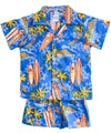 Boys Hawaiian Clothing Set Toddler Aloha Surf Navy