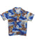 Blue Hawaii Boy's Aloha Shirt Blue