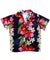 Boys Hawaiian Shirt Plumeria Orchid Panel Navy Two Palms
