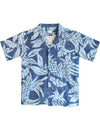 Boys Hawaiian Shirt Viva Pineapples Blue